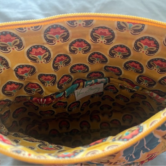 Vera Bradley Quilted Yellow and Red Crossbody Bag - Picture 3 of 4